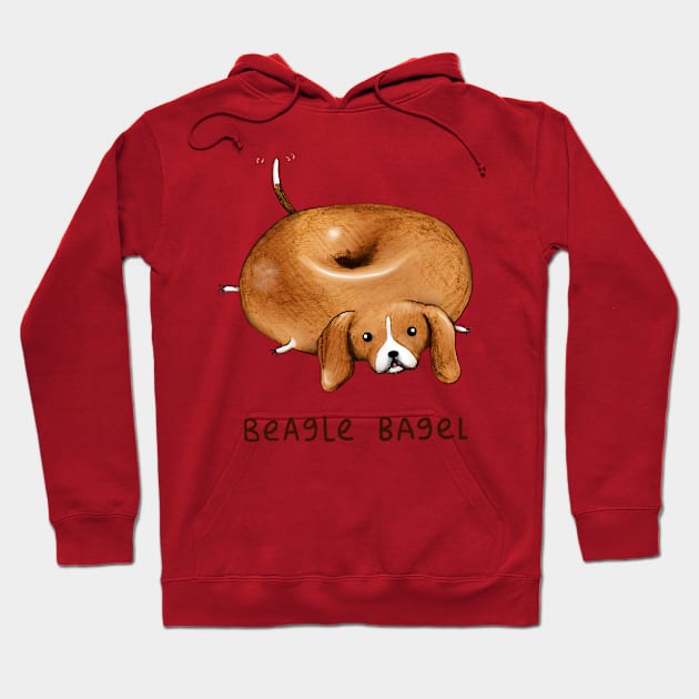 Beagle Bagel Hoodie by GalaxyArt